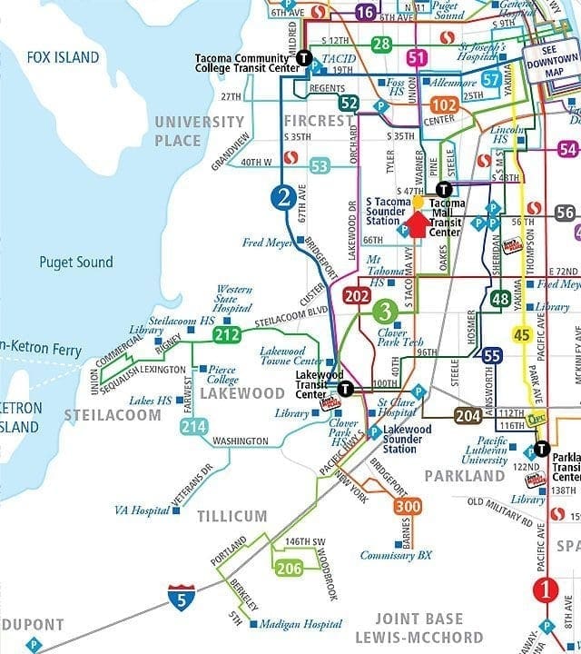 32 Pearls Tacoma-Bus-Routes