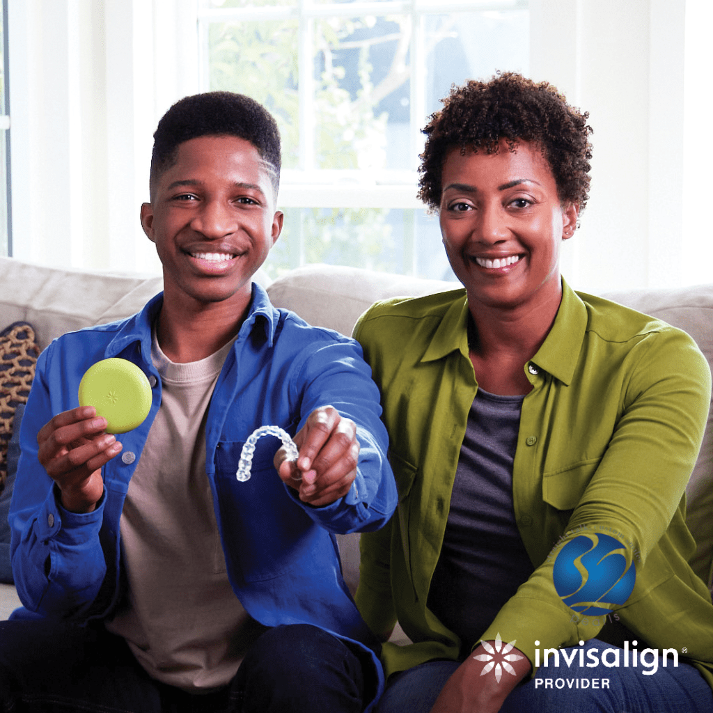mother and son invisalign